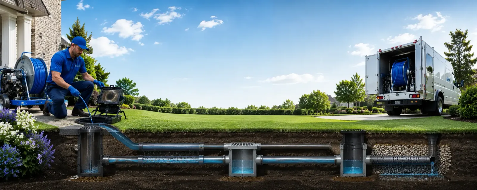 Outdoor drain cleaning information for Danube, MN